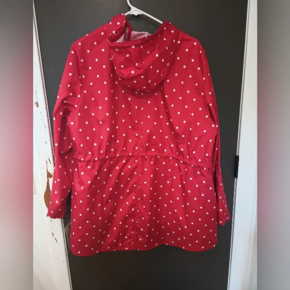 NWT CUTE Red Polka Dot Rain Jacket! - Picture 2 of 4